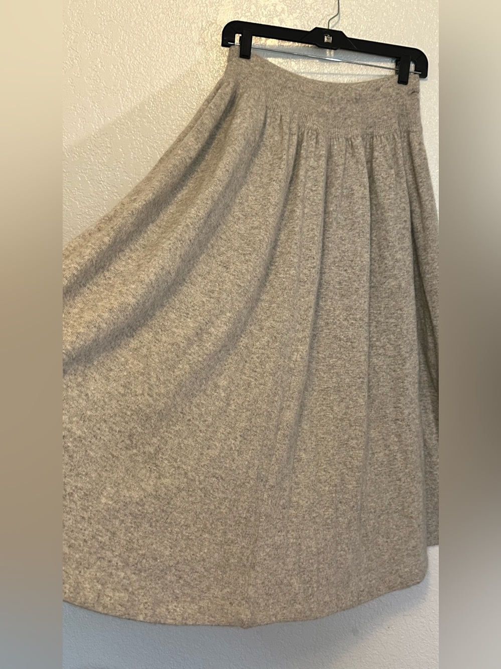 Liz Claiborne Lambswool Angora Gray Maxi Skirt M - Picture 3 of 6